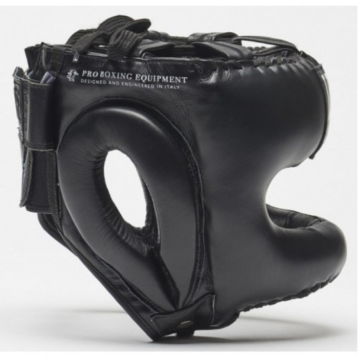 Боксерський шолом із бампером Leone Greatest Black S/M