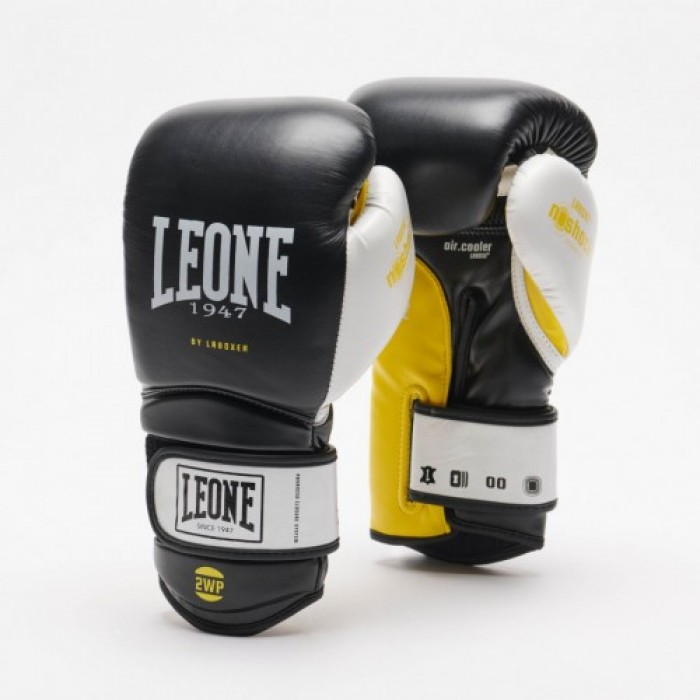 Рукавички боксерські Leone Tecnico Black Yellow 10 ун.