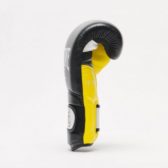 Боксерские перчатки Leone Tecnico Black Yellow 16 ун.