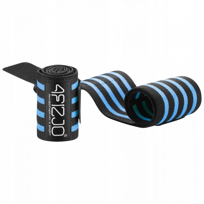Бинты для запястий (кистевые бинты) 4FIZJO Wrist Wraps Black/Blue (P-5907739317445)