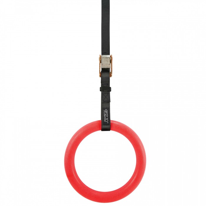 Гимнастические кольца 4FIZJO из ABS пластика, регулируемые Red (P-5907739314871)