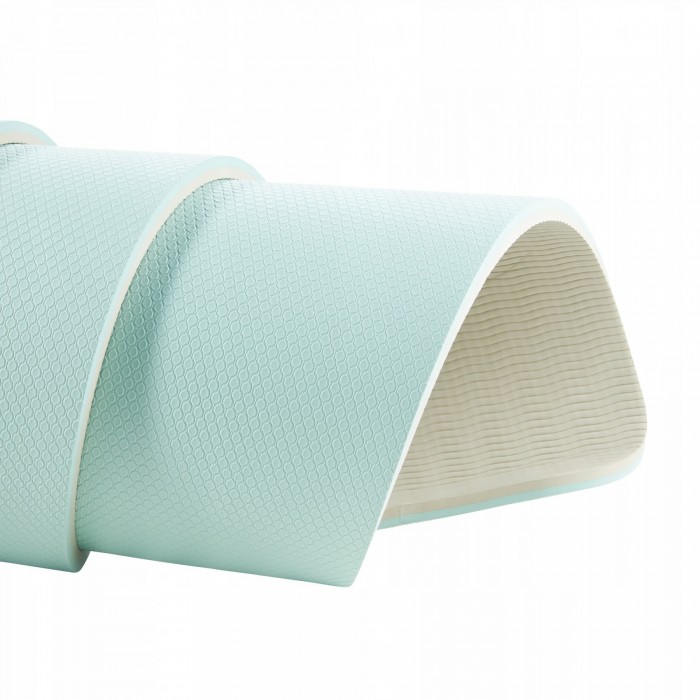 Килимок (мат) спортивний 4FIZJO TPE 180 x 60 x 0.6 см для йоги та фітнесу Mint/Grey (P-5907739317070)