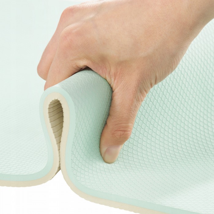 Килимок (мат) спортивний 4FIZJO TPE 180 x 60 x 0.6 см для йоги та фітнесу Mint/Grey (P-5907739317070)