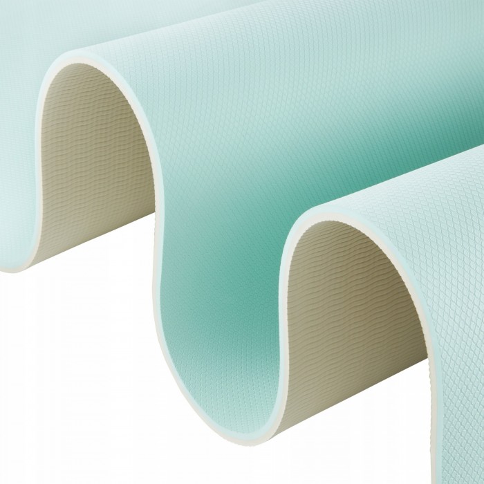 Килимок (мат) спортивний 4FIZJO TPE 180 x 60 x 0.6 см для йоги та фітнесу Mint/Grey (P-5907739317070)