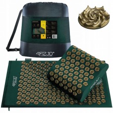 Килимок акупунктурний з подушкою 4FIZJO Ergo Mat Аплікатор Кузнєцова Navy Green/Gold (P-5907739315076)