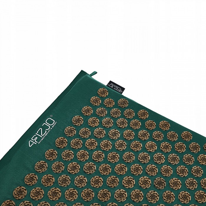 Коврик акупунктурный с подушкой 4FIZJO Ergo Mat Аппликатор Кузнецова Navy Green/Gold (P-5907739315076)