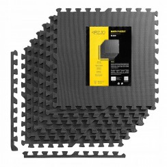 Мат-пазл (ласточкин хвост) 4FIZJO Mat Puzzle EVA 180 x 120 x 1 cм Black (P-5907739310378)
