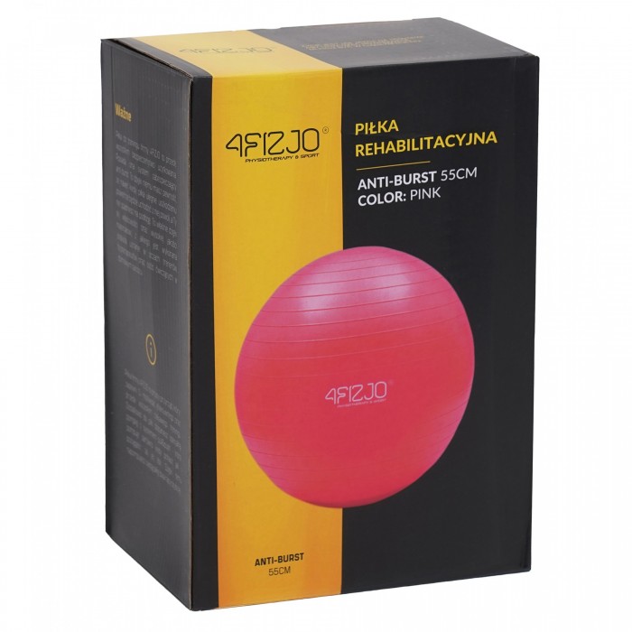 Мяч для фитнеса (фитбол) 4FIZJO 55 см Anti-Burst Pink (P-5907739316271)