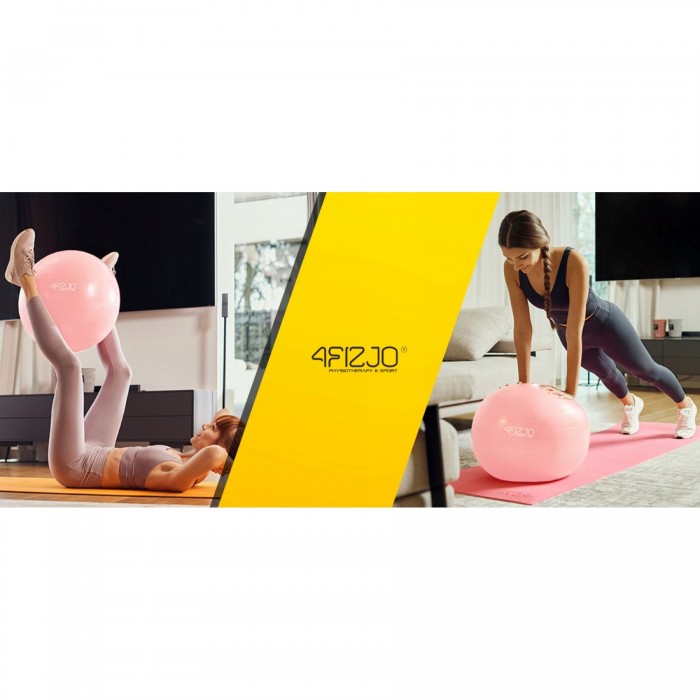 Мяч для фитнеса (фитбол) 4FIZJO 55 см Anti-Burst Pink (P-5907739316271)