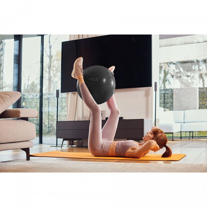 Мяч для фитнеса (фитбол) 4FIZJO 65 см Anti-Burst Black (P-5907739316349)