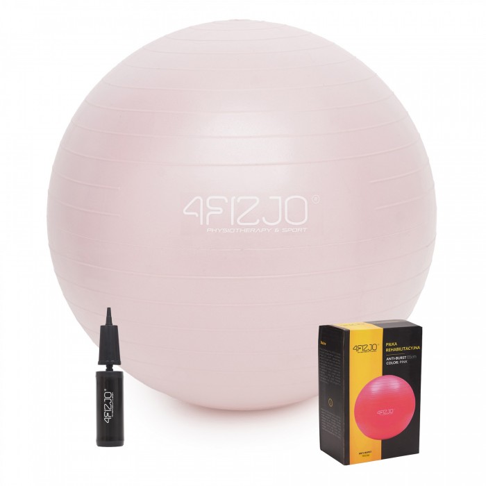 Мяч для фитнеса (фитбол) 4FIZJO 65 см Anti-Burst Pink (P-5907739317384)