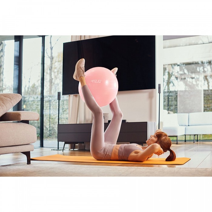 Мяч для фитнеса (фитбол) 4FIZJO 65 см Anti-Burst Pink (P-5907739317384)