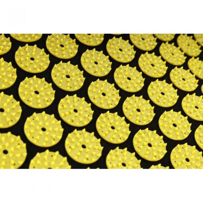 Подушка для акупунктуры Hop-Sport HS-C037AP (Аппликатор Кузнецова) черно-желтая