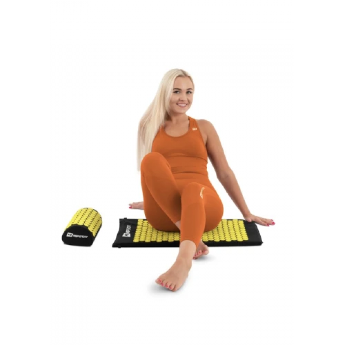 Подушка для акупунктуры Hop-Sport HS-C037AP (Аппликатор Кузнецова) черно-желтая
