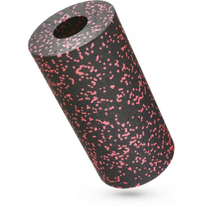 Массажный ролик Gymtek для йоги и фитнеса ЕРР 30*15 см черно-красный