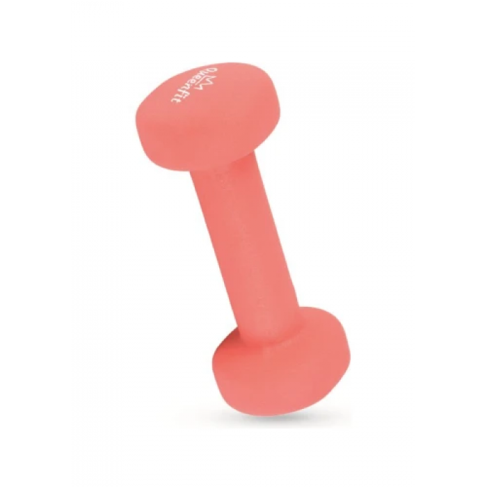 Набор гантелей неопреновых Queenfit 2х0,5 кг розовый