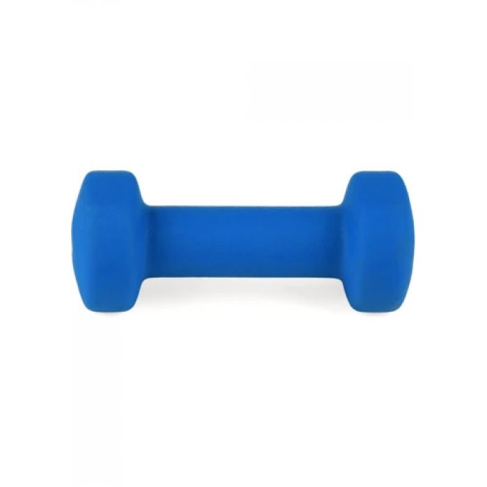 Набор гантелей неопреновых Queenfit 2х1,5 кг светло-синий