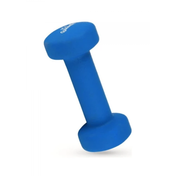 Набор гантелей неопреновых Queenfit 2х1,5 кг светло-синий