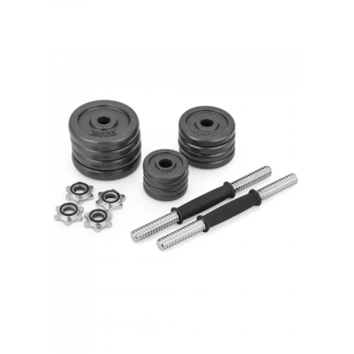 Набір гантелі в кейсі Gymtek чавунні 2х10 кг