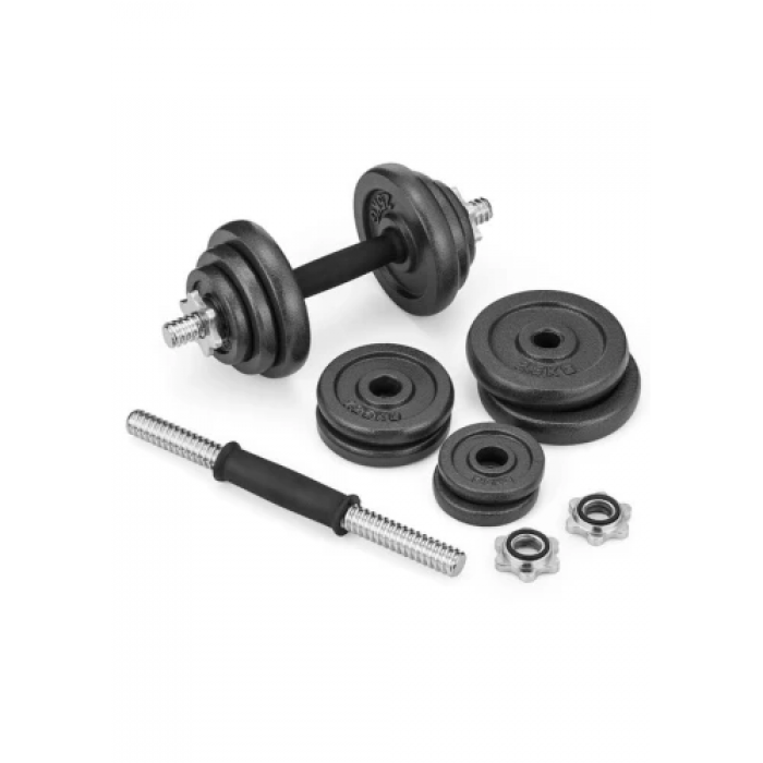 Набір гантелі в кейсі Gymtek чавунні 2х10 кг