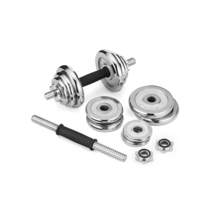 Набор гантели в кейсе Gymtek хромированные 2х10 кг