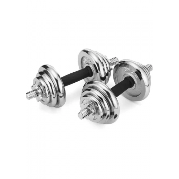 Набор гантели в кейсе Gymtek хромированные 2х10 кг