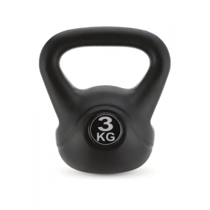 Гиря виниловая GYMTEK 3 кг черный