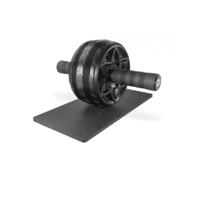 Ролик для преса Hop-Sport з килимком чорний