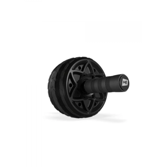 Ролик для преса Hop-Sport з килимком чорний