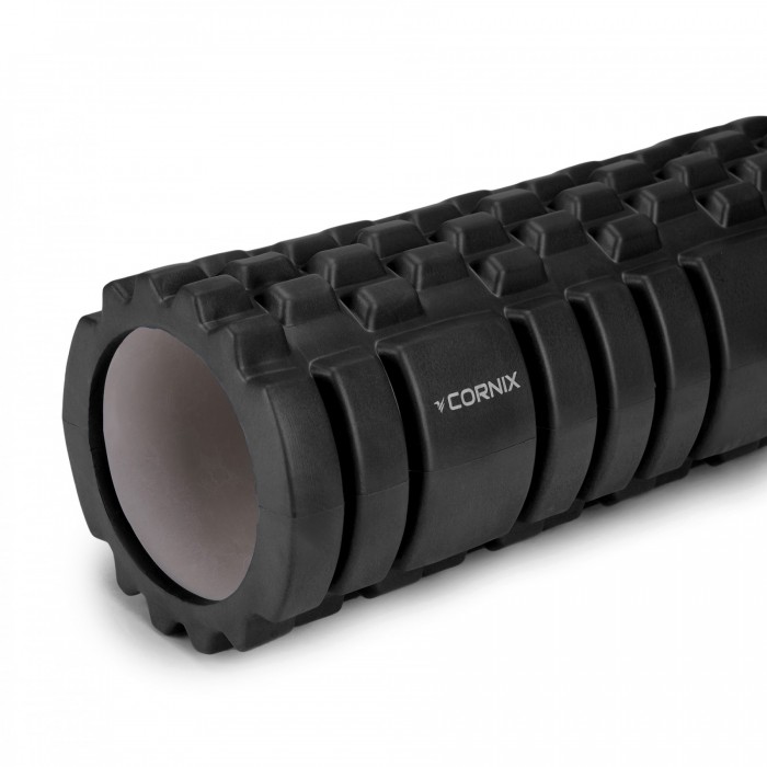 Массажный ролик Cornix EVA 33 x 14 см (валик, роллер) XR-0029 Black