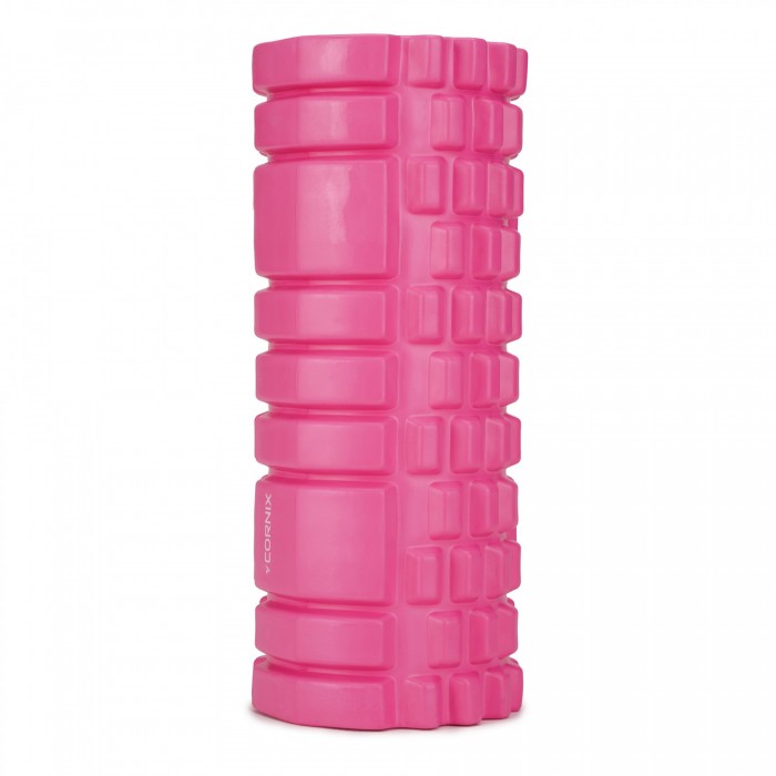 Масажний ролик Cornix EVA 33 x 14 см (валик, ролер) XR-0031 Pink