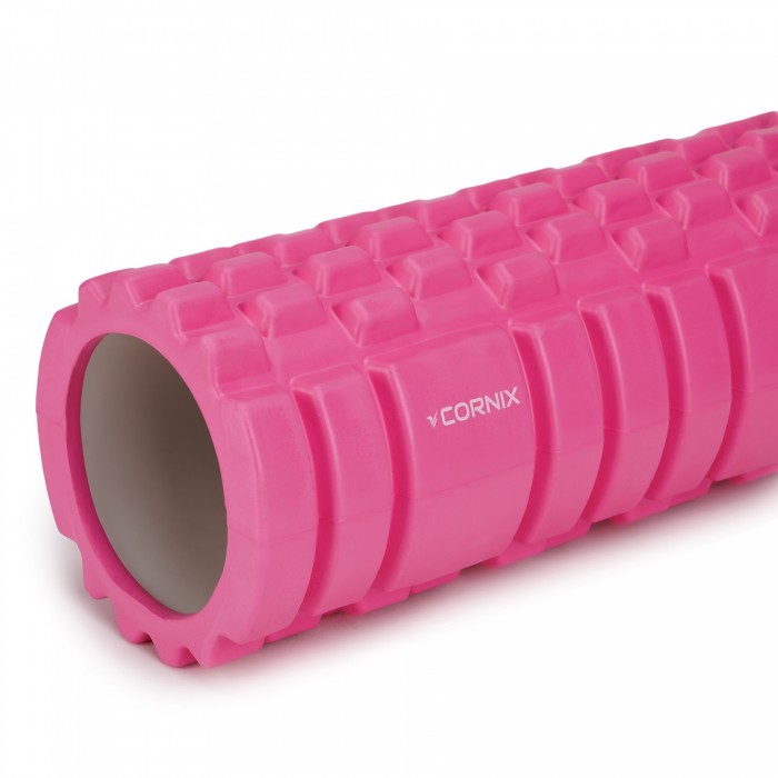Масажний ролик Cornix EVA 33 x 14 см (валик, ролер) XR-0031 Pink