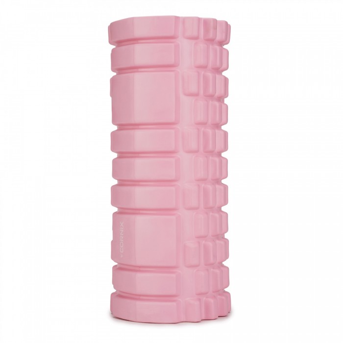 Масажний ролик Cornix EVA 33 x 14 см (валик, ролер) XR-0036 Light Pink