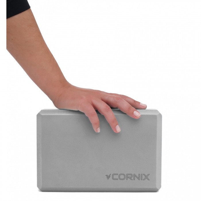Блок для йоги Cornix EVA 22.8 x 15.2 x 7.6 см XR-0105 Grey