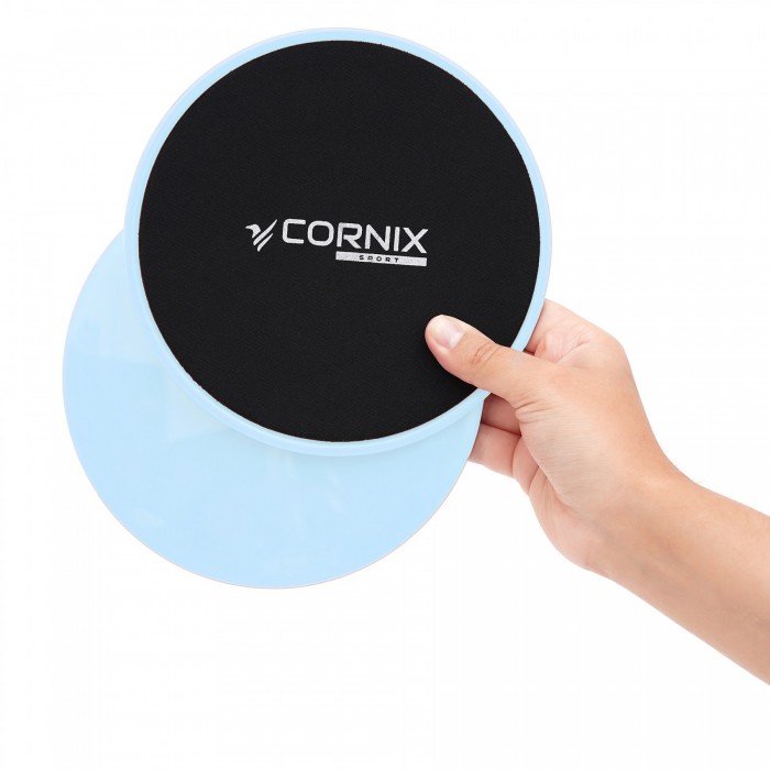 Диски-слайдери для ковзання (глайдингу) Cornix Sliding Disc 2шт XR-0179 Sky Blue