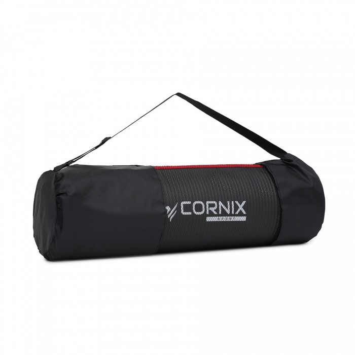 Килимок спортивний Cornix NBR 183 x 61 x 1 см для йоги та фітнесу XR-0094 Black/Red