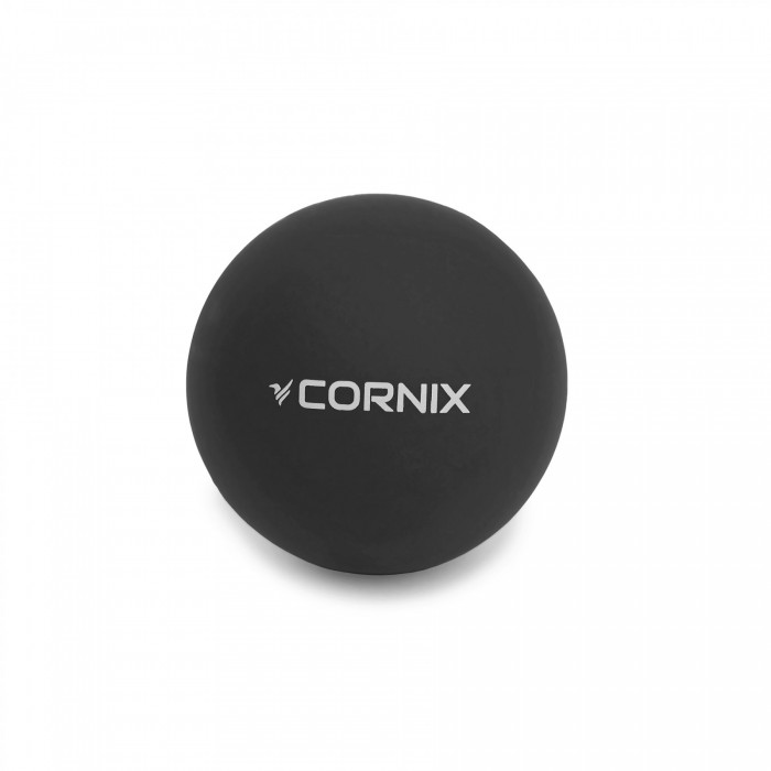 Масажний м'яч Cornix Lacrosse Ball 6.3 см XR-0118 Black
