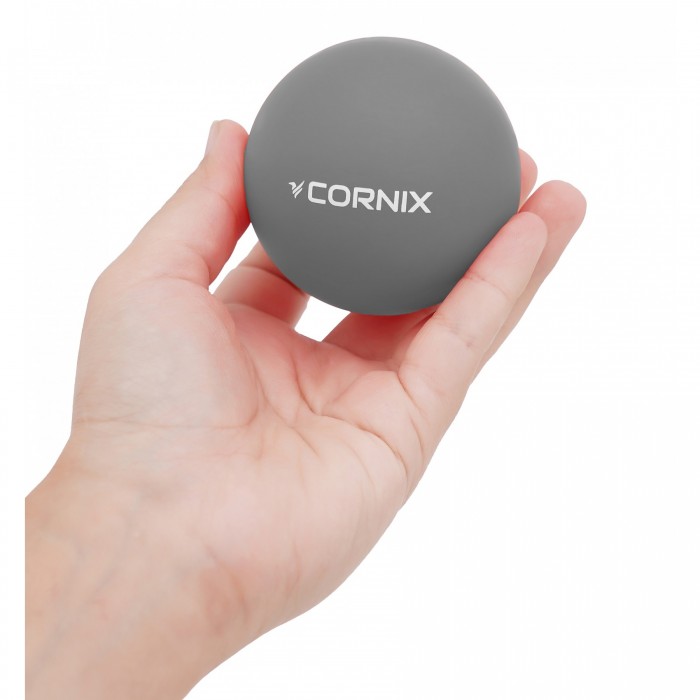 Масажний м'яч Cornix Lacrosse Ball 6.3 см XR-0120 Grey