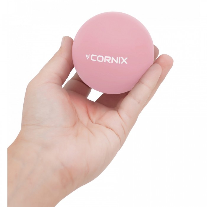 Масажний м'яч Cornix Lacrosse Ball 6.3 см XR-0121 Pink