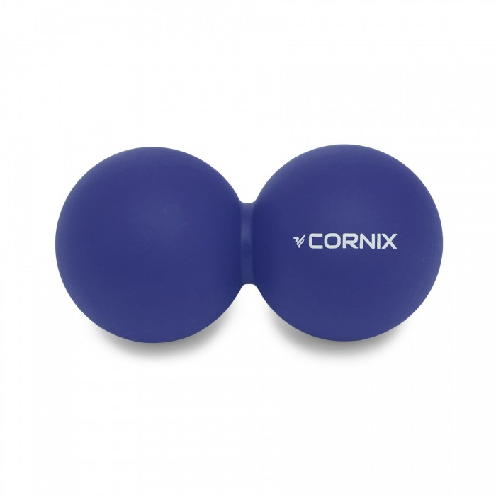 Масажний м'яч Cornix Lacrosse DuoBall 6.3 x 12.6 см XR-0109 Navy Blue
