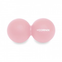 Массажный мяч Cornix Lacrosse DuoBall 6.3 x 12.6 см XR-0116 Coral
