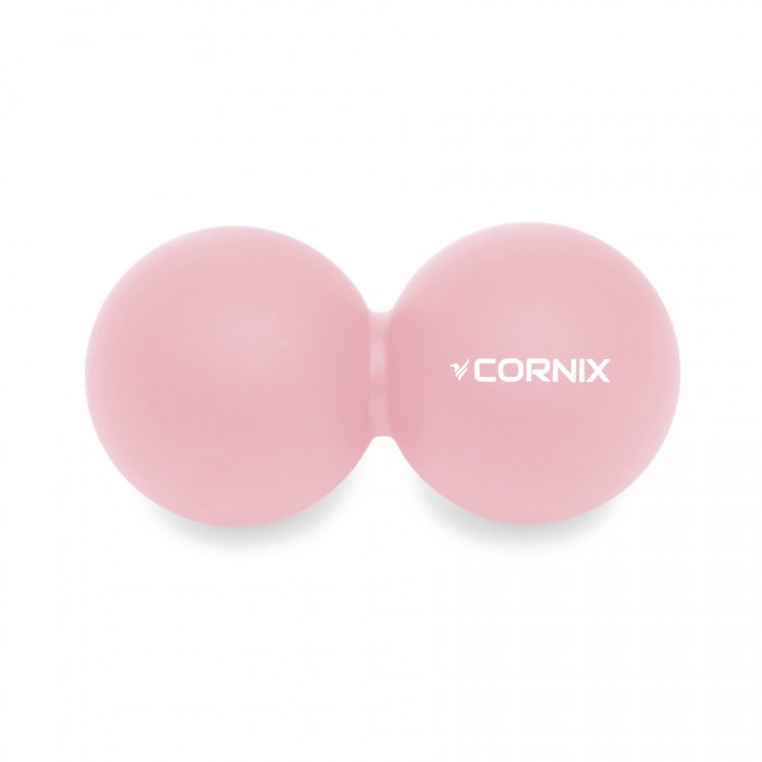 Массажный мяч Cornix Lacrosse DuoBall 6.3 x 12.6 см XR-0116 Coral