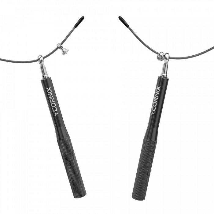 Скакалка швидкісна для кросфіту Cornix Speed Rope XR-0152 Black