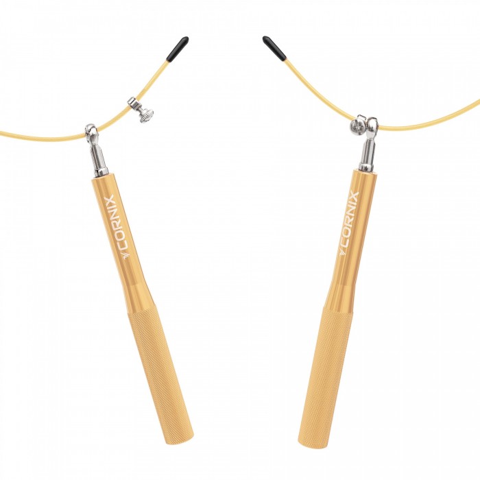 Скакалка швидкісна для кросфіту Cornix Speed Rope XR-0154 Gold