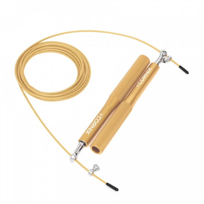 Скакалка швидкісна для кросфіту Cornix Speed Rope XR-0154 Gold