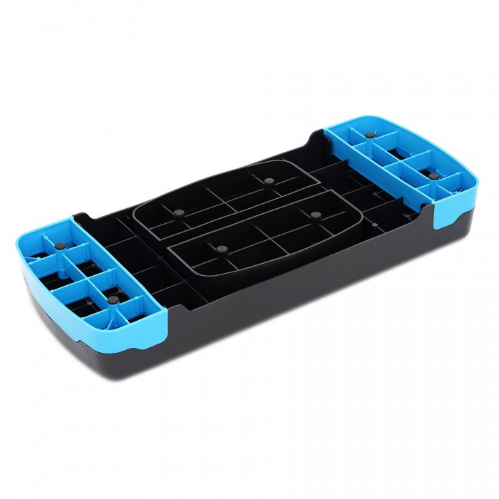 Степ-платформа для фитнеса и аэробики 2-ступенчатая Cornix 68 х 28 х 10-15 см XR-0191 Black/Blue