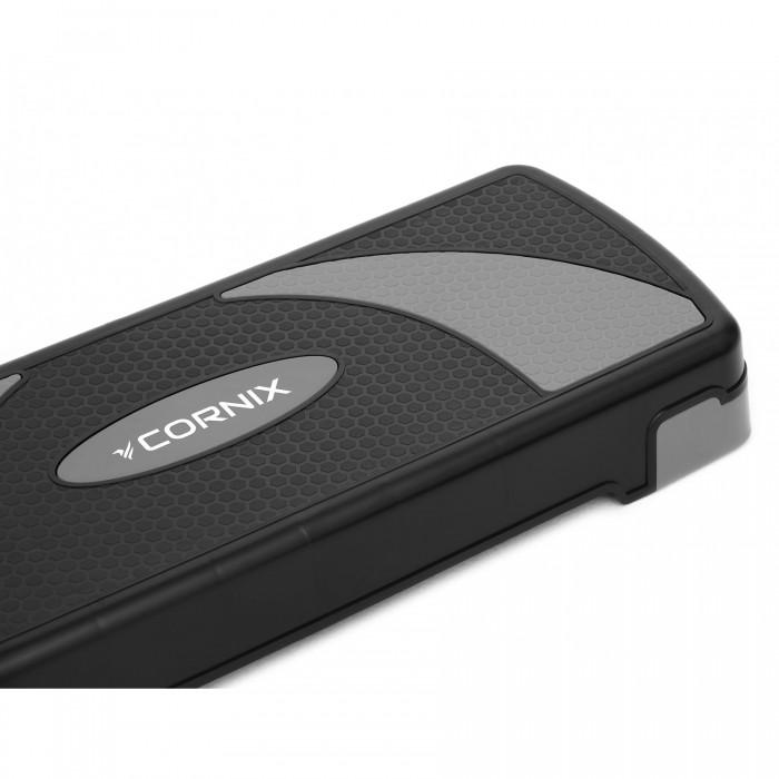 Степ-платформа 3-ступінчаста Cornix 78 х 29 х 10-20 см XR-0184 Black/Grey