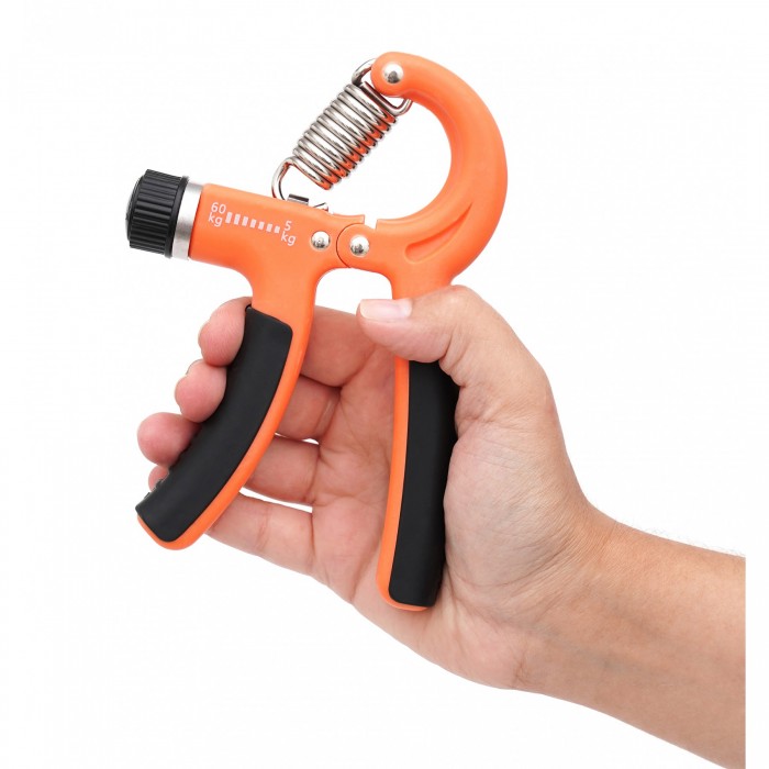 Еспандер кистьовий пружинний Cornix 5-60 кг з регульованим навантаженням XR-0143 Orange/Black