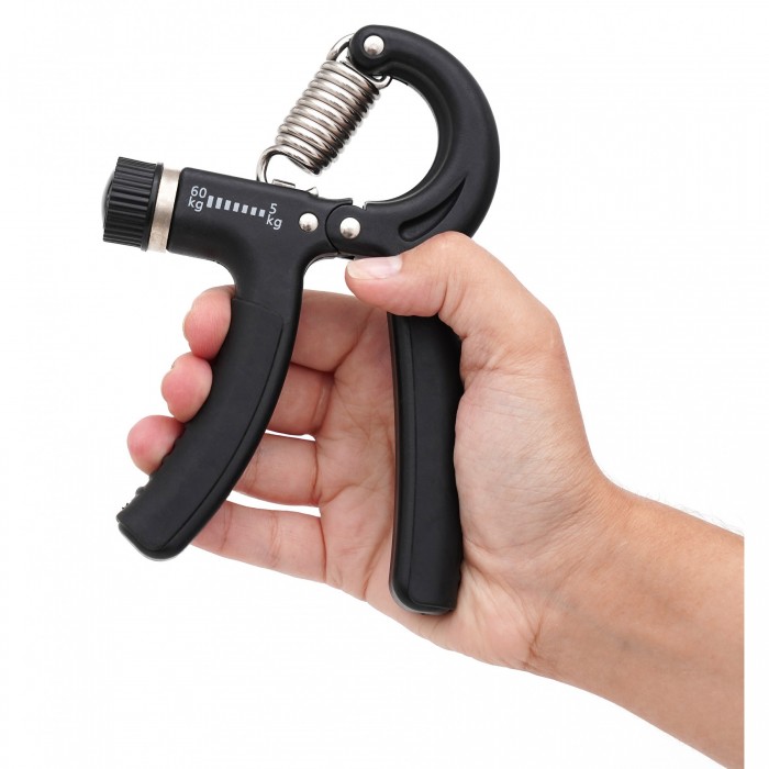 Еспандер кистьовий пружинний Cornix 5-60 кг з регульованим навантаженням XR-0145 Black