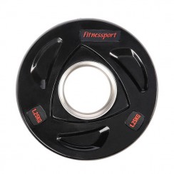 Диск олимпийский резиновый черный Generation Fitness RCP17-1,25 кг